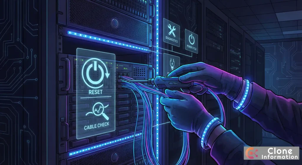 網路維修 實戰指南，包含檢查網路線接頭與重啟路由器的步驟