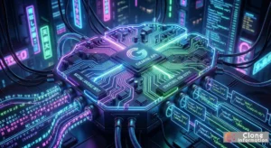 LINE Bot 開發架構圖，展示 Messaging API 與 Google Apps Script 和 Gemini API 的連接